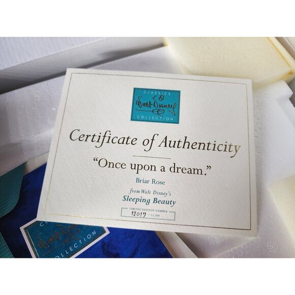 WDCC Sleeping Beauty Once Upon a Dream LE Figurine Animals COA Box Vintage - Picture 3 of 16